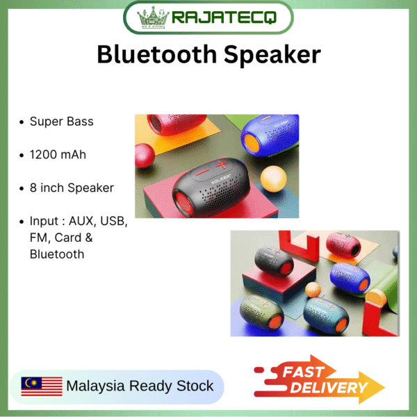 Koleer H37 Portable Bass Speaker Wireless Bluetooth Mini Speaker Loud Party Handy - Image 2
